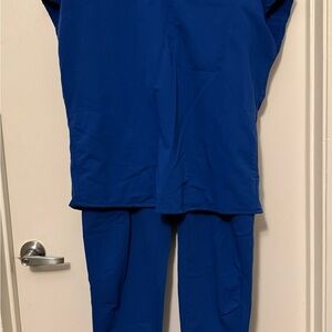 Fabletics Royal Blue Scrub Set